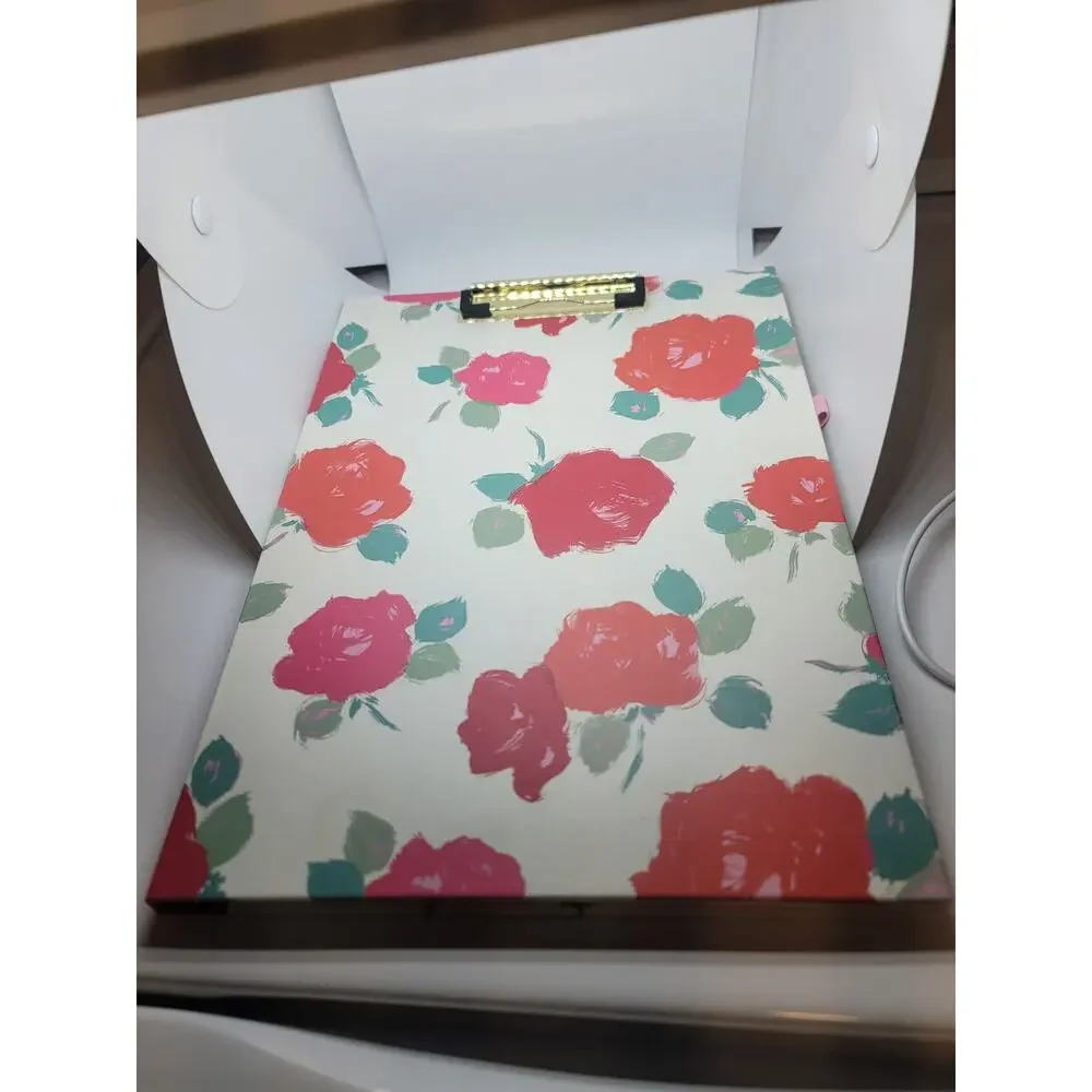 Kate Spade Brushy Rose Clipboard